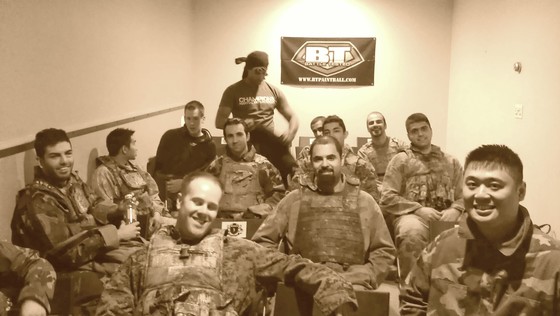 Nothing like shooting your friends and coworkers (with paint of course)