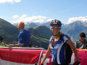 Tour de France- cycling up Alp d'huez