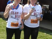 Sister and I in first mini marathon